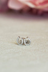 Luxe Horseshoe Earrings: Yellow Gold