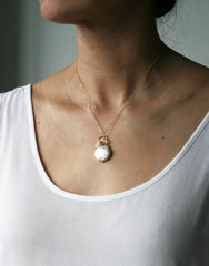 Coin Pearl Necklace | Bridal Necklace
