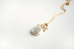 Coin Pearl Necklace | Bridal Necklace