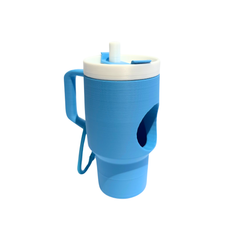 Tumbler Dog Waste Bag Holder: Hot Pink