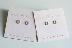 Luxe Horseshoe Earrings: Yellow Gold