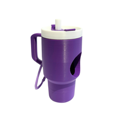 Tumbler Dog Waste Bag Holder: Hot Pink