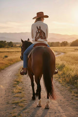 Equine Embrace Jacquard Sweater: Large