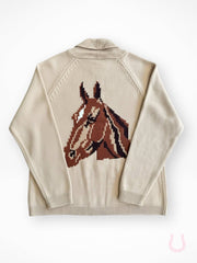 Equine Embrace Jacquard Sweater: Large