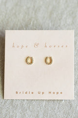Luxe Horseshoe Earrings: Yellow Gold
