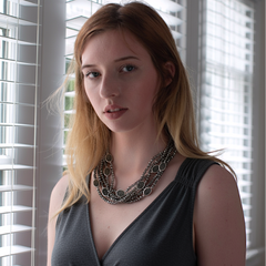 Silver Beaded Pearl Necklace | Handmade Statement Jewelry