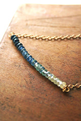 Sapphire Ombre Necklace | Blue Necklace