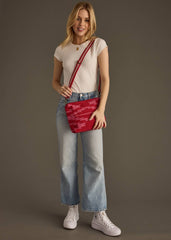 Red & Pink Aztec Crossbody