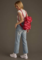 Red & Pink Aztec Backpack