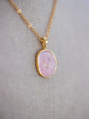Precious Pink Horseshoe Necklace
