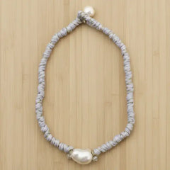 Handmade Freshwater Pearl Necklace & Bracelet Matching Set