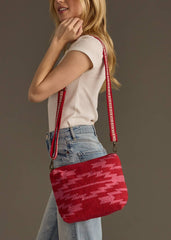 Red & Pink Aztec Crossbody